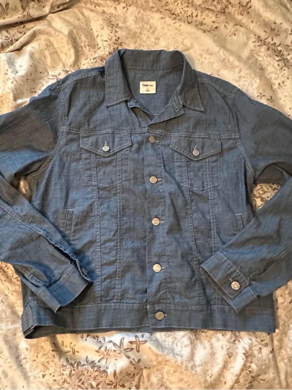 GAP Men's Lightweight Shirt Jacket in  Blue